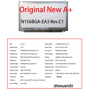 Écran LCD SHIWUERSHI 15,6 pouces 1920x1080 40 broches NV156FHM-NX5 NV156FHM-T07 NT156WHM-N44 N156BGA-EA3 LQ156M1JW26 - Product Image 2