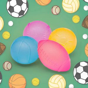 Jouet souple à presser en forme de ballon de basket, de tennis, de baseball, de rugby, à remontée lente, anti-stress pour garçons et filles, jouets sensoriels pour les mains - Product Image 2