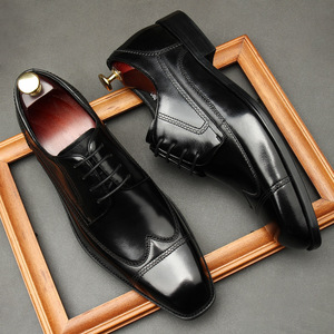 Men's Retro Kangaroo-Inspired Japanese Low-Top Office Career Lightweight Anti-Slip Breathable Patchwork Loafers <b>Pointed</b> <b>Toe</b> - Product Image 1