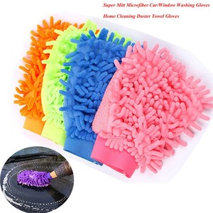 Guante de microfibra de chenilla de doble cara para lavado de coches con colores y tamaños personalizados para detallado de vehículos y limpieza de ventanas/ruedas - Product Image 4
