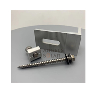 Kit de pieds en aluminium solaire Angels, finition anodisée, accessoires de support de panneau solaire pour montage de panneaux solaires sur toit métallique