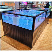 Présentoir de fruits de mer vivants de poissons/homards/crustacés de restaurant de supermarché OEM à vendre
