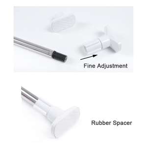 Tringles à rideaux de douche, rails et accessoires noirs écologiques 2022 – Nouvelle mode nigériane – Tringles à rideaux doubles en métal - Product Image 5