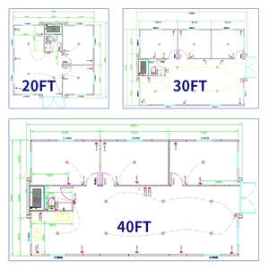 Casa Expandible de 40 pies, Casas Contenedor Plegables, Casa Prefabricada de Acero, <span class=keywords><strong>Serie</strong></span> de Casas de Doble Ala, Mejor Precio - Product Image 3