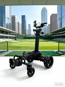Chariot de golf électrique pliable BETETEK en aluminium durable avec batterie au lithium, capacité de charge de 80 kg, idéal pour les terrains d'entraînement de golf - Product Image 1