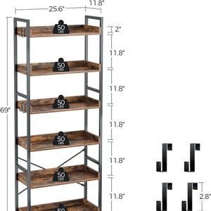 Modern minimalist multi-layer floor-standing storage <b>shelf</b> for living rooms and home use, manufactured by a cross-border - Product Image 5