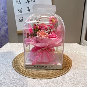 Cesta de Flores Pequeña de Lujo, Rosa Artificial de Seda, Diseño en Relieve, Regalo Duradero <span class=keywords><strong>para</strong></span> Parejas, Boda al Aire Libre - Product Image 4