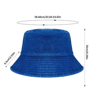 Bob Unisexe 100% Coton pour l'Été en Plein Air avec Logo Personnalisé, Chapeau de Pêcheur Vintage à Effet Usé, Casquette de Protection Solaire en Jean avec Broderie 3D, Panama Gorras - Product Image 3
