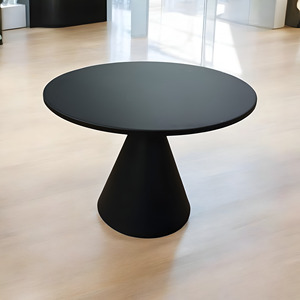 TABLE BASSE EN MÉTAL NOIR 60X40 CM - Product Image 1