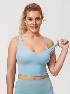 Top da <span class=keywords><strong>Allattamento</strong></span> Senza Maniche di Alta Qualità per Donne Taglie Forti, Canotta Lunga per Yoga e <span class=keywords><strong>Allattamento</strong></span>, Lingerie Morbida, <span class=keywords><strong>Reggiseno</strong></span> Senza Cuciture - Product Image 1
