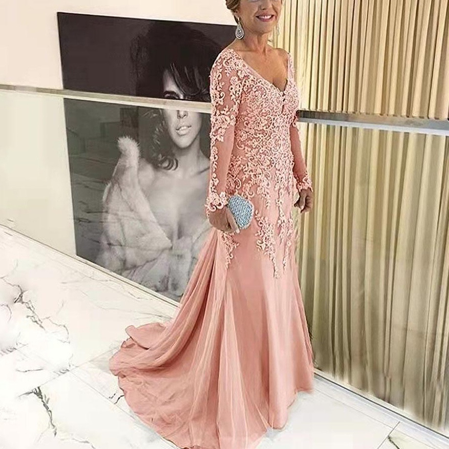 Elegant Blue Silver Mother of the Bride Dresses Long Sleeves 2022 V Neck Godmother Evening Dresses Wedding Party Guest Gowns New| Alibaba.com Elegant Blue Silver Mother of the Bride Dresses Long Sleeves 2022 V Neck Godmother Evening Dresses Wedding Party Guest Gowns New| Alibaba.com