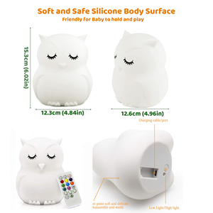 थोक पोर्टेबल सिलिकॉन नर्सरी प्रकाश वातावरण रचनात्मक नींद नींद सहायता बच्चे के लिए प्रकाश - Product Image 4