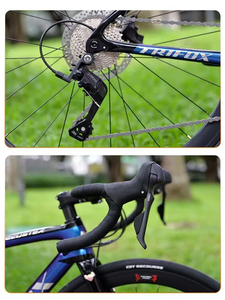 TRIF | Vélo <span class=keywords><strong>de</strong></span> route en fibre <span class=keywords><strong>de</strong></span> carbone OX avec fourche et <span class=keywords><strong>tige</strong></span> <span class=keywords><strong>de</strong></span> <span class=keywords><strong>selle</strong></span> en fibre <span class=keywords><strong>de</strong></span> carbone, coussin <span class=keywords><strong>de</strong></span> <span class=keywords><strong>selle</strong></span> ergonomique pour les longues distances - Product Image 4