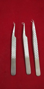 Pinzas para Extensión de Pestañas OBEXA Diamond Grip Volume, Acero Inoxidable, 45 y 90 Grados, con Puntas Redondeadas - Product Image 4