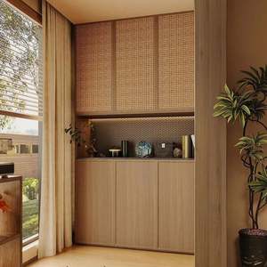 เฟอร์นิเจอร์ห้องนั่งเล่นและห้องนอนแบบกำหนดเอง ตู้เก็บของ ตู้หนังสือ ตู้เสื้อผ้า สำหรับอพาร์ทเมนต์ วิลล่า หรือใช้ในบ้าน - Product Image 1