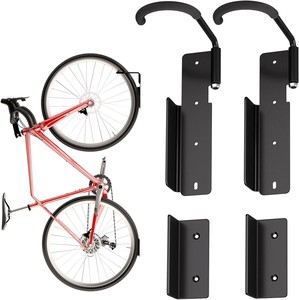 Supporto per pneumatico a <span class=keywords><strong>parete</strong></span> verticale per bicicletta con montaggio a <span class=keywords><strong>parete</strong></span> per Garage a 180 gradi - Product Image 1
