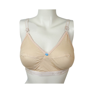 Light Support Cotton Sports <b>Bra</b> For Women In Soft Knit Fabric Seamless Build And Breathable Cotton Material For Low Impact - Product Image 1