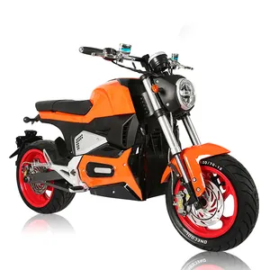 Bateria de energia dia motocicleta elétrica M6 com uma velocidade de 120 km/h, motocicleta elétrica acessível