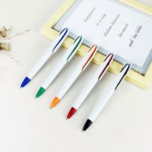 Branded Plastic Print <b>Pens</b> <b>White</b> Stylo Ballpoint Full Color Logo Uv Printing <b>Pen</b> Custom Promotional Gifts - Product Image 5