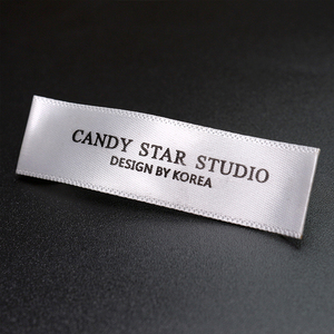 Hàng may mặc nhãn tùy chỉnh dệt cổ nhãn và rửa thẻ với thương hiệu của bạn cho quần áo T-Shirts - Product Image 2