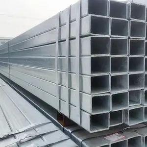 60X60 70X70 100X100 4INCH 3INCH square section thick wall Q195 235 ms carbon steel galvanized tube pipe