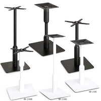 Pieds de table télescopique réglables en métal, 4 pièces, pour table