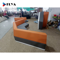 Juego de sofá curvo moderno en forma de C, muebles de oficina, vestíbulo, área pública, sofá de ocio, asiento, juego de sofá modular seccional