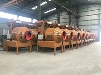 Bétonnière à tambour portable électrique/diesel 350L 500L haute efficacité pour chantiers de construction et projets de bâtiment