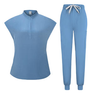 Uniformes de hospital transpirables, uniformes médicos informales para mujeres, bordado personalizado, conjuntos de uniformes de Enfermería de manga corta - Product Image 5