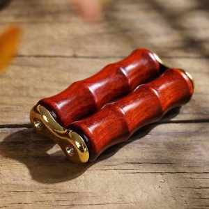 Hand <b>Massager</b> Purple Sandalwood Double Wheel USB Rechargeable Home Use <b>Personal</b> Gift - Product Image 2