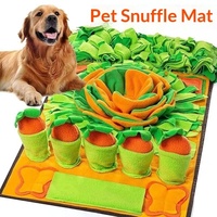 Jouets interactifs d'enrichissement sensoriel pour chiens, tapis de reniflement tournesol avec base antidérapante pour la recherche de nourriture et l'exploration olfactive des animaux de compagnie
