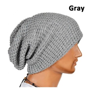 Unisex Fashion Men's Knit Baggy Beanie Winter Hat Ski Slouchy Chic Knitted hat Wool Beanie Elastic Hat for Men - Product Image 3