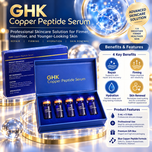Suero de Cobre GHK, Directo de Fábrica, OEM ODM, Suero Facial Hidratante y Reparador para una Piel Suave - Product Image 5
