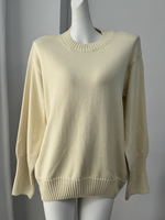 Pull-over rose à col rond pour femme, en tricot de coton, polyester et viscose, avec logo personnalisé OEM, manches longues, style shrug, vente chaude