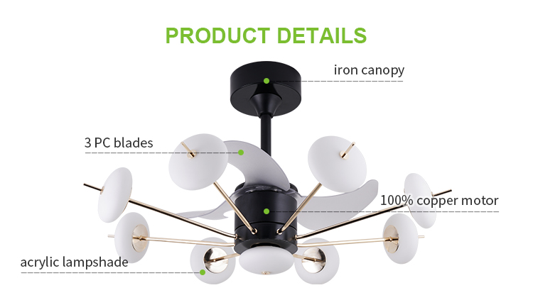 Breezelux  modern simple household dining room ceiling fan lamp  LED ceiling lamp