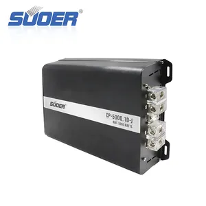 Suoer-Amplificador de rango completo para coche, CP-5000D-J, 4 kg, 15000w, Clase D, monobloque, gran potencia