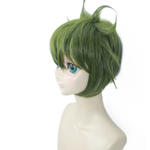 <span class=keywords><strong>Perruque</strong></span> synthétique verte Ainizi de 35 cm, Danganronpa: Trigger Happy Havoc, rôle d'Amami Rantarou, <span class=keywords><strong>perruque</strong></span> de cosplay pour femmes - Product Image 4