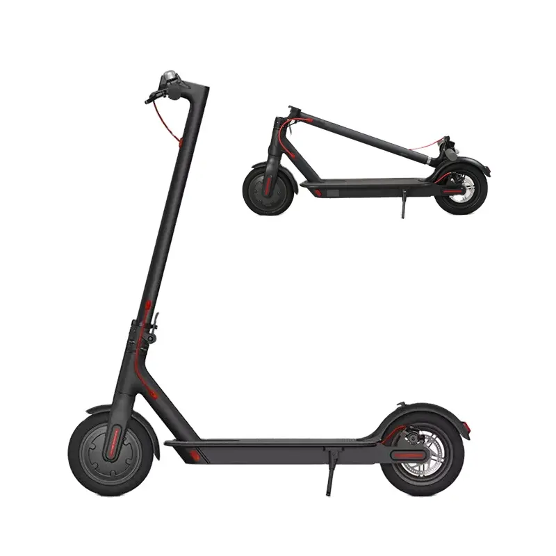 Yüksek kaliteli yetişkin e scooter 36V 250 watt elektrikli scooter 8.5 inç süspansiyon için scuter dijital halka