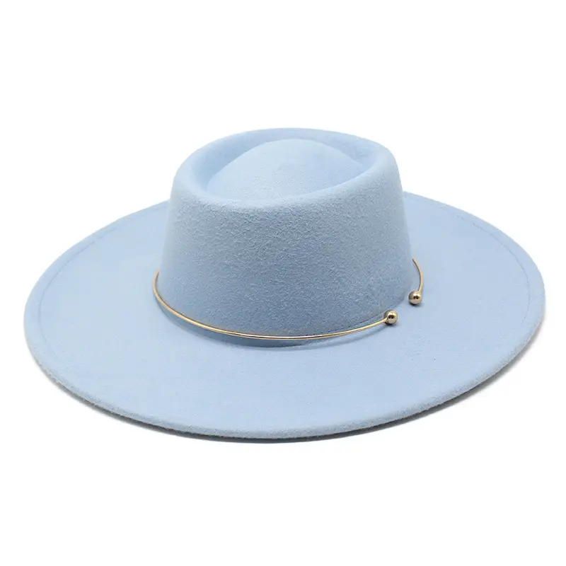 Chapéus tipo fedora, chapéus de feltro para mulheres e homens, moda