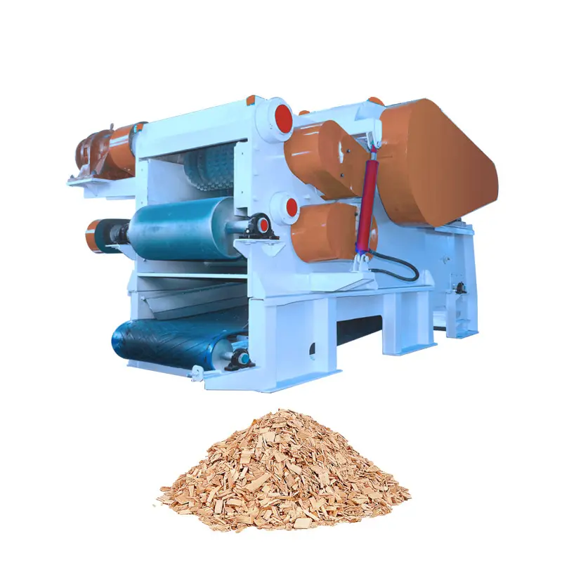 Yatay büyük kapasiteli davul ahşap kütük şube mısır sapı parçalayıcı parçalayıcı makinesi