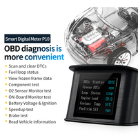 WiiYii P10 OBD2 HUD para Auto con Pantalla LCD Panorámica, Indicador de Velocidad y Consumo de Combustible, 2 Años de Garantía - Garantía de Seguridad