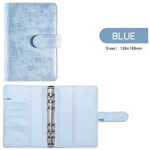 A6PU Leather Crocodile Pattern Hardcover Thermal Binding Paper Handbook for Saving Money and Financial Planning <b>Notebook</b>-Gift - Product Image 3