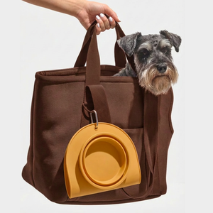 Mangkuk Perjalanan Hewan Peliharaan Silikon Lipat Model Love Style, Food Grade, Portabel, Tahan Air untuk Anjing Kucing, Logo Custom, Grosir MOQ 1000 - Product Image 1