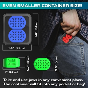 Appareil d'exercice pour la mâchoire, entraînement des muscles du double menton, masseur de la mâchoire, entraîneur de yoga pour le cou et le visage avec 4 niveaux de résistance et guide d'entraînement - Product Image 4