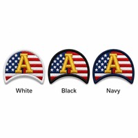 Patchs thermocollants en chenille brodée 3D haute densité avec lettre A du drapeau américain pour chapeaux, vestes, badge personnalisé