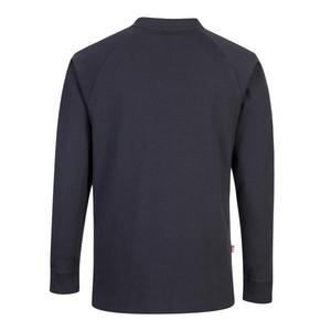 PORTWEST - FR33NARXL Cuello redondo azul marino resistente al fuego y antiestático-EAN 5036108334575 ROPA DE TRABAJO RESISTENTE A LLAMAS - Product Image 2