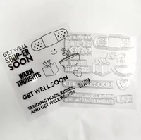 Tampon en silicone transparent personnalisé de vente chaude pour la fabrication de cartes de timbres et fournitures de scrapbooking bricolage