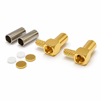 Connecteur coaxial RF MCX femelle à angle droit pour câble RG316 RG174 WTR100