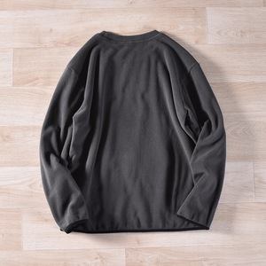 <span class=keywords><strong>Felpa</strong></span> girocollo <span class=keywords><strong>in</strong></span> <span class=keywords><strong>pile</strong></span> caldo da uomo, casual, <span class=keywords><strong>con</strong></span> <span class=keywords><strong>cerniera</strong></span> e tasca a marsupio, <span class=keywords><strong>in</strong></span> tessuto morbido e traspirante da 350g, ecologico, vestibilità regolare - Product Image 6