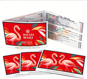 Cartes de Mahjong Américain de Marque, 350 g/m², Faciles à Lire, Lot de 4, NMJL 2025 2026, Idéales pour Débutants - Product Image 2